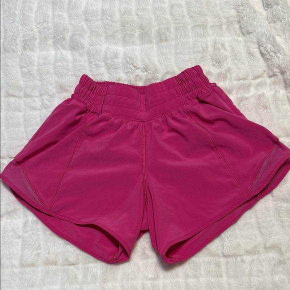 lululemon athletica Women's Vibrant Pink Athletic Shorts - Picture 2 of 5